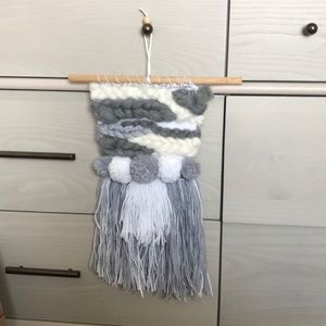 Grey and White Weaving
